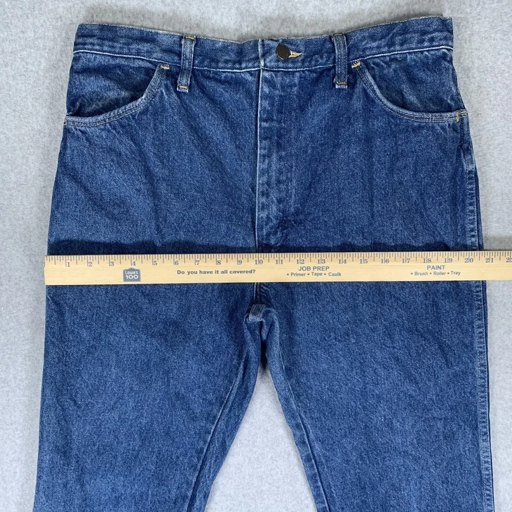 Vintage Rustler Jeans Men 36x32 Made in USA Medium Wash Regular Fit 100% Cotton